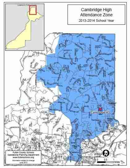 Cambridge High School Attendance Zone 2014